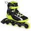Spokey MrsFIT Fitness kolečkové brusle, černo-žluté, vel. 36