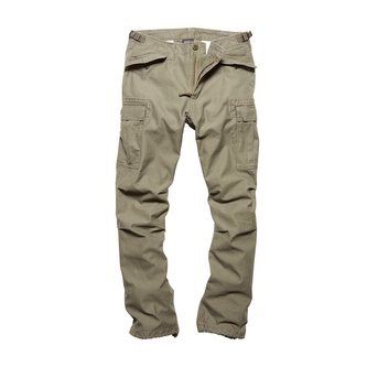 Kalhoty Vintage Industries M65 Heavy Satin - olivové, XS
