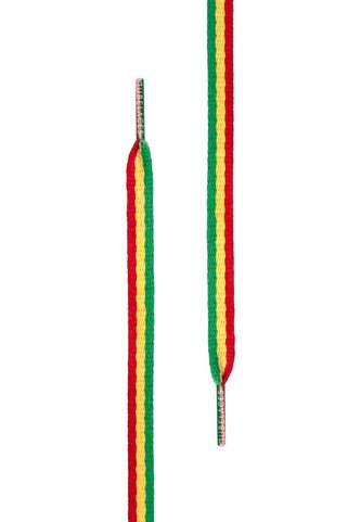 Tkaničky do bot Tubelaces Flat Rasta - barevné, 90