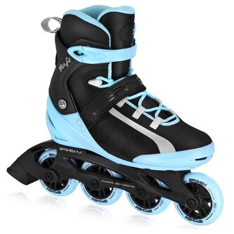 Spokey MrsFIT Fitness kolečkové brusle, černo-modré, vel. 41 - 2. JAKOST Spokey MrsFIT Fitness kolečkové brusle, černo-modré, vel. 41 - 2. JAKOST