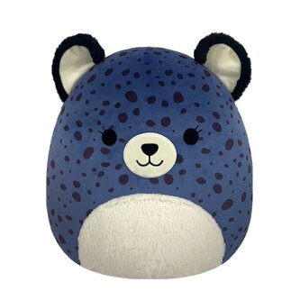 SQUISHMALLOWS Modrý gepard s chlupatým bříškem - Spotts, 50 cm