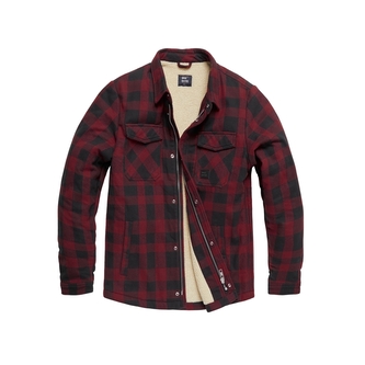 Bunda Vintage Industries Craft Heavyweight Sherpa - červená, XXL