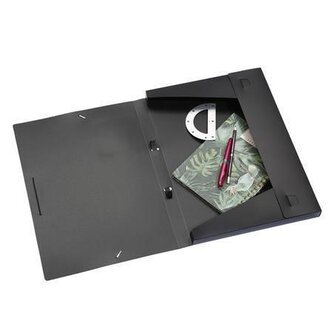 Desky s gumičkou "Creativ Gallery", černá, 30 mm, A3, PP, VIQUEL 092621-05