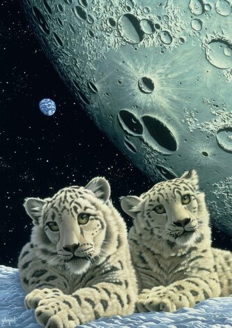 GRAFIKA Puzzle Doupě sněžných leopardů 2000 dílků