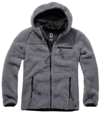 Bunda fleecová Brandit Teddyfleece Worker - antracitová, 3XL