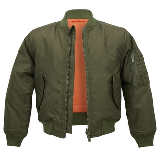 Bunda dětská Brandit Kids MA1 Jacket - olivová, 122/128
