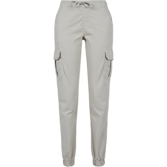 Kalhoty dámské Urban Classics Ladies High Waist Cargo - béžové, XL