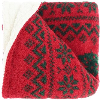 Vánoční deka Dave červená