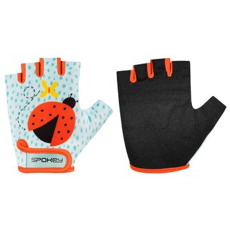 Spokey PLAY LADYBUG Dětské cyklistické rukavice, vel. S