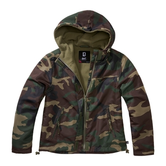 Bunda Brandit Ladies Windbreaker Frontzip - woodland, S