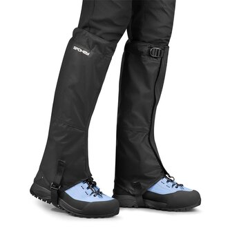 Spokey TRACKY Turistické nepromokavé návleky, černé, vel. L