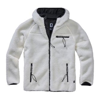 Bunda fleecová Brandit Teddyfleece Worker - bílá, M