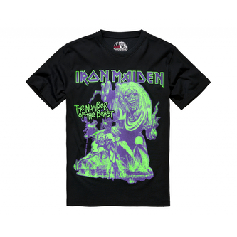 Tričko Brandit Iron Maiden Number of the Beast I - černé, XL