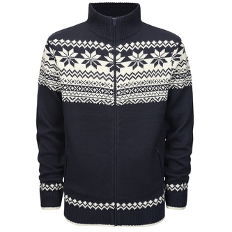 Svetr Brandit Marine Cardigan Norweger - navy, 3XL