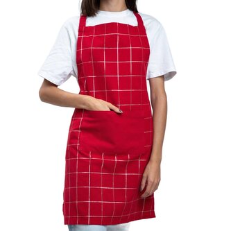 Vánoční kuchyňská zástěra | SPARLOY | kostky | 60x80 cm | 703294