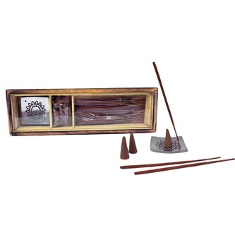 ARÔME Dřevěná dárková sada vonných tyčinek, patchouli