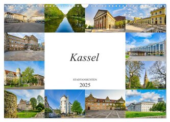 Kassel Stadtansichten (Wandkalender 2025 DIN A3 quer), CALVENDO Monatskalender
