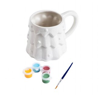 Hrnek na malování | CRAFTIFY | Vánoční stromeček | 15x10,5x10 cm | 709623