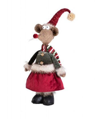 Vánoční skřítek | MYŠ | s teleskopickými nohami | 93 cm | 714078