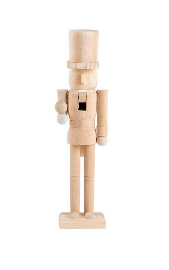 Vánoční  figurka | NUTCRACKER | louskáček na ořechy | NATURAL | 38 cm | 715334