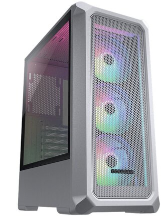 COUGAR PC skříň ARCHON 2 Mesh RGB White Mid Tower Mesh Front Panel 3 x ARGB Fans 3mm TG Left Panel COUGAR PC skříň ARCHON 2 Mesh RGB White Mid Tower Mesh Front Panel 3 x ARGB Fans 3mm TG Left Panel