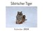 Sibirischer Tiger (Wandkalender 2024, Kalender DIN A4 quer, Monatskalender im Querformat mit Kalendarium, Das perfekte Geschenk)