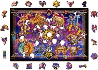 WOODEN CITY Dřevěné puzzle Zvěrokruh 505 dílků