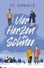 Vier Herzen im Schnee