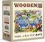 WOODEN CITY Dřevěné puzzle Mapa světa zvířat 1010 dílků