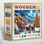 WOODEN CITY Dřevěné puzzle Santovy sáně 505 dílků