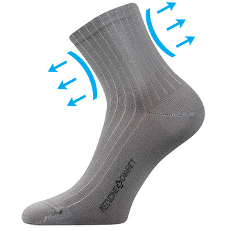 Lonka® ponožky Demedik sv.šedá 39-42 (26-28) 3 páry