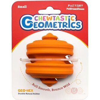 Petdreamhouse Chewtastic Geometrics Geo-Hex – oranžová