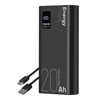 OBAL:ME EnergyPulse Powerbanka 20000mAh 22.5W Black (Pošk. Balení)