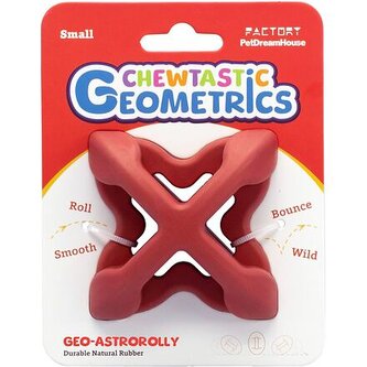 Petdreamhouse Chewtastic Geometrics Geo-AstroRolly – červená