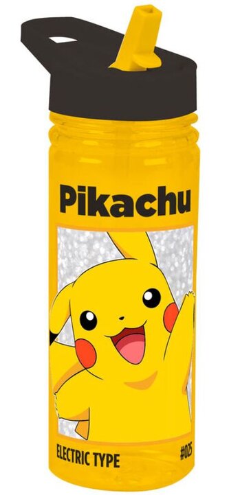Plastová láhev na pití s pítkem Pokémon: Pikachu Elektrický typ (objem 600 ml)