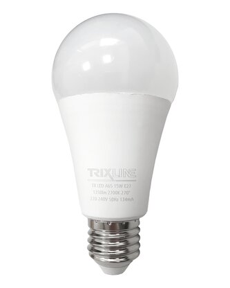 LED žárovka Trixline 15W 1350lm E27 A65 teplá bílá