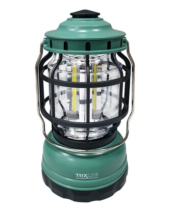 LED COB 3x3W outdoorová svítilna na baterie TR-218R TRIXLINE zelená
