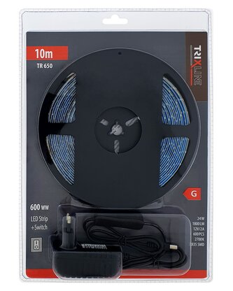 TR 650 Led pásek 24W 2700K 10m s vypínačem Trixline