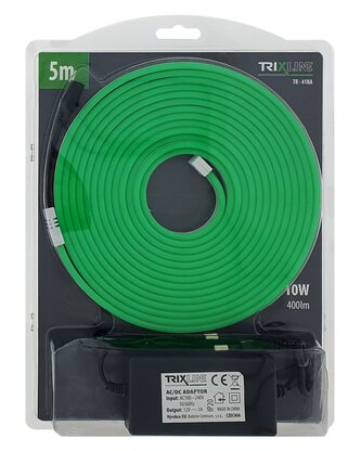 TR-41NA Flexibilní NEONOVÝ LED pásek - zelený 5m do zásuvky Trixline