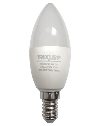 LED žárovka Trixline 8W 736lm E14 C35 neutrální bílá