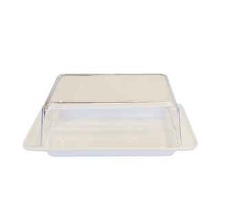 Dóza na máslo plastová bílá