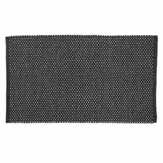 KELA Koupelnová předložka Miu směs bavlna/polyester granitově šedá 120,0x70,0x1,0cm KL-24735