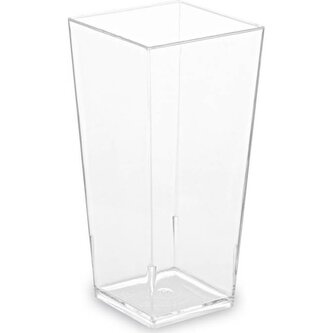 Fingerfood kelímek PS hranatý čirý 40x40x82mm 85ml - 40ks - Wimex
