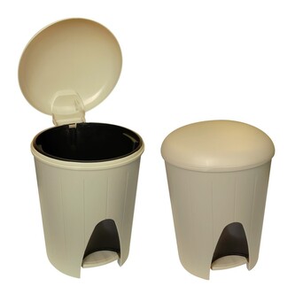 Koš odp.POLDINO 6 l pedál.béžo