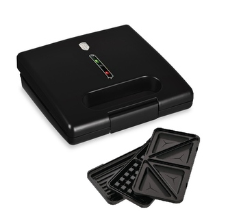 BERLINGERHAUS Sendvičovač 3 v 1 s nepřilnavým povrchem 780 W Matte Black Collection BH-9638