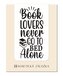 Magnetická záložka - Book Lovers Never Go To Bed Alone
