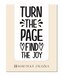 Magnetická záložka - Turn The Page, Find The Joy