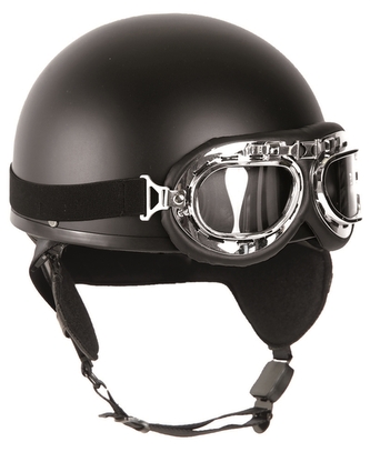 Helma Mil-Tec Moto Retro - černá, XL
