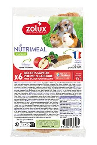 Poch. NUTRIMEAL Cookies hlodavci jablko,karob 6ks