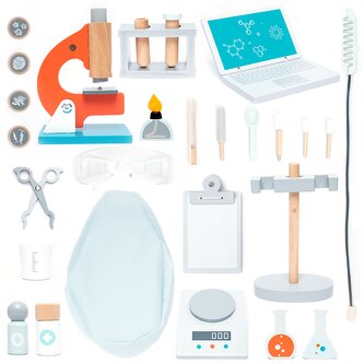 UMU® Laboratorní sada pro děti 29ks - Dětská laboratoř, Dřevěná hračka